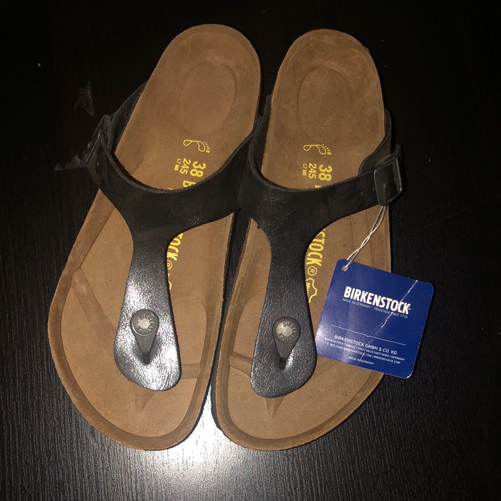 Birkenstock Gizeh size 7 black refurbished